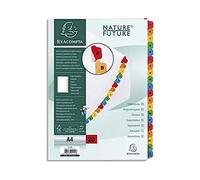 Intercalaires Imprimés alphabétiques carte blanche 160g - 20 positions - A4 - Blanc