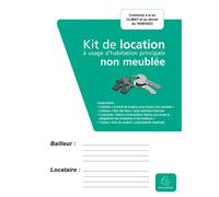 Exacompta Kit dossier location non meublée 41E – Feuillets contrat et état des lieux – Vert