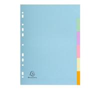 Exacompta Lot 5 Jeu Intercalaire Cte Forte A4 6p. C Pastel