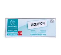 Lot de 10 chevalets double face horizontal A6 - Cristal