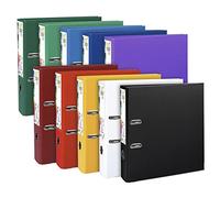 EXACOMPTA Lot de 10 Classeurs Levier Prem'Touch int et ext PP - Dos 80mm - A4 maxi Coloris Aléatoire