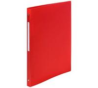 Exacompta - réf. 51195E - 1 Classeur souple avec étiquette OPAK - 4 anneaux ronds diamètre 15 mm - Dos 20 mm - Dimensions extérieures : 32 x 25 cm - Format à classer A4 - Coloris : rouge