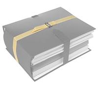 Sangles pour chemises extensibles 1 m beiges Exacompta