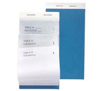 Exacompta Bloc Maître d'Hôtel 50 feuillets autocopiants numérotés en tripli 8x15 cm Blanc