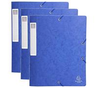 Exacompta Chemise box Cartorel 24 x 32 cm dos 2,5 cm bleue