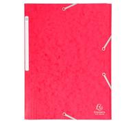 Chemise à élastiques Maxi capacity carte lustrée 425gm2 - A4 - Rouge