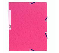 Chemise à élastique sans rabat carte lustrée 400gm2 - A4 - Rose
