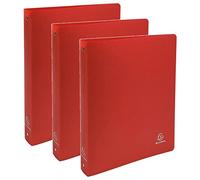 Exacompta Classeur 4 anneaux OPAK 30 mm polypropylène A4 Maxi Rouge