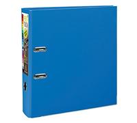 EXACOMPTA Lot de 3 Classeurs à Levier Prem'Touch Polypro Int/Ext Dos 80 mm Renforcé bleu