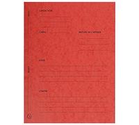 EXACOMPTA Lot de 5 Paquets de 25 Dossiers de Plaidoirie "Pour/Contre" 25 x 32 cm Rouge