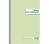 EXACOMPTA Manifold Devis Micro-entrepreneur 29,7x21cm 50 feuillets dupli autocopiants
