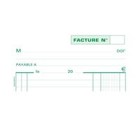 Exacompta Manifold FACTURES - 10,5 x 13,5 cm - 50 feuilles autocopiantes 2 exemplaires