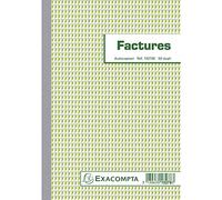 EXACOMPTA Manifold Factures 210 x 148 mm dupli autocopiant 50 feuillets
