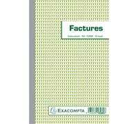 EXACOMPTA Manifold "Factures" 210 x 135 mm 50 Feuillets Dupli