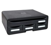 Module de rangement Exacompta Iderama Toolbox noir 4 tiroirs