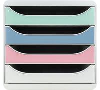 Exacompta Module de classement Big Box 4 tiroirs Couleurs assorties 310303D