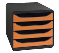 Module de classement Big Box 4 tiroirs Iderama - Orange