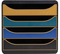 Exacompta Module de classement Big Box 4 tiroirs Neo Deco assort. 310505D