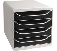 Exacompta Module de classement Big Box 4 tiroirs Office Noir 310014D