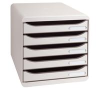 Module de classement Exacompta Big Box Plus 5 tiroirs - gris