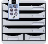 Exacompta Module de classement Big Box Maxi 6tiroirs Office Gris lumière 312740D