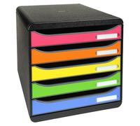 Exacompta Module de classement Big Box Plus 5 tiroirs Arlequin Mat 309798D