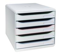 Exacompta Module de classement Big Box Plus 5 tiroirs Autentik - Couleurs assorties