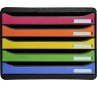 Exacompta Module de classement Big Box Plus 5 tiroirs Glossy Arlequin 308798D