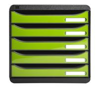 EXACOMPTA Module de classement Big Box Plus 5 tiroirs Iderama - Vert anis brillant