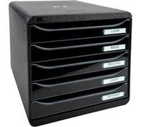 EXACOMPTA Module de classement BIG-BOX PLUS, 5 tiroirs, noir G