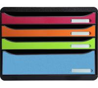 Exacompta Module de classement Big Box Plus horizon 4 tiroirs Arlequin 315798D