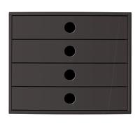 EXACOMPTA Module de classement Filibox 4 tiroirs - Noir