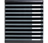 Exacompta Module de classement Modulo 10 tiroirs ouverts Gris foncé 304714D