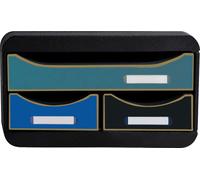 Exacompta Module de classement Small Box 3 tiroirs Neo Deco assort. 311505D