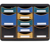 Exacompta Module de classement Storebox Multi 11 tiroirs Neo Deco assort 313505D