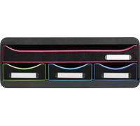 Exacompta Module de classement Toolbox 4 tiroirs Noir/arlequin 319914D