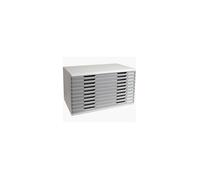 Exacompta Modulo A3+ - Bloc de classement 10 tiroirs 26 mm, Gris lumière