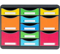 Exacompta Moule de classement Storebox Multi 11 tiroirs Arlequin 313798D