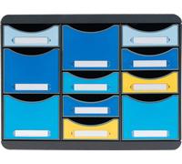 Exacompta Moule de classement Storebox Multi 11 tiroirs Bee Blue assort 3137202D