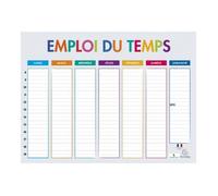 Exacompta Emploi du temps 34510E Multicolore 29,5 x 22 cm – Du lundi au dimanche 8h–19h
