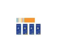 Paquet 100 fiches intercalaires horizontales unies perforées - 105x240mm - Gris