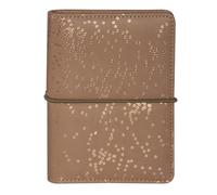 Exacompta Organiseur Exatime 14 Méline 11x14,5 cm Sept 2026-Déc 2027 Taupe | La Semaine sur 2 pages, Espaces de note, Papier blanc, Coins détachables, Fentes pour bloc et carte