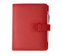 Exacompta Organiseur Exatime 17 Cali 15x19 cm Sept 2026-Déc 2027 Rouge | La Semaine sur 2 pages, Espaces de note, Papier blanc, Coins détachables, Fentes pour bloc et carte