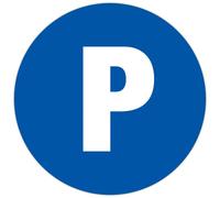 EXACOMPTA Panneau polypropylène non adhésif Parking privé 30 cm - Bleu