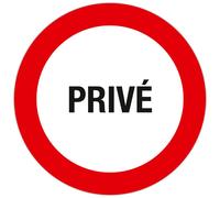 EXACOMPTA Panneau polypropylène non adhésif Privé 30 cm - Blanc
