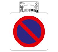 EXACOMPTA Panneau PVC adhésif antidérapant Défense de stationner 10 cm - Rouge