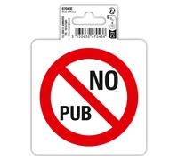 EXACOMPTA Panneau PVC adhésif antidérapant No pub 10 cm - Rouge