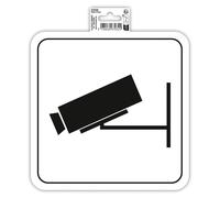 EXACOMPTA Panneau PVC adhésif antidérapant Video surveillance 20x20 cm - Blanc