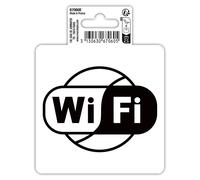 EXACOMPTA Panneau PVC adhésif antidérapant Wifi 10 cm - Noir