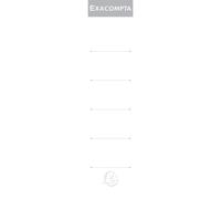 EXACOMPTA Paquet 10 étiquettes classeur a levier dos de 50mm - Blanc